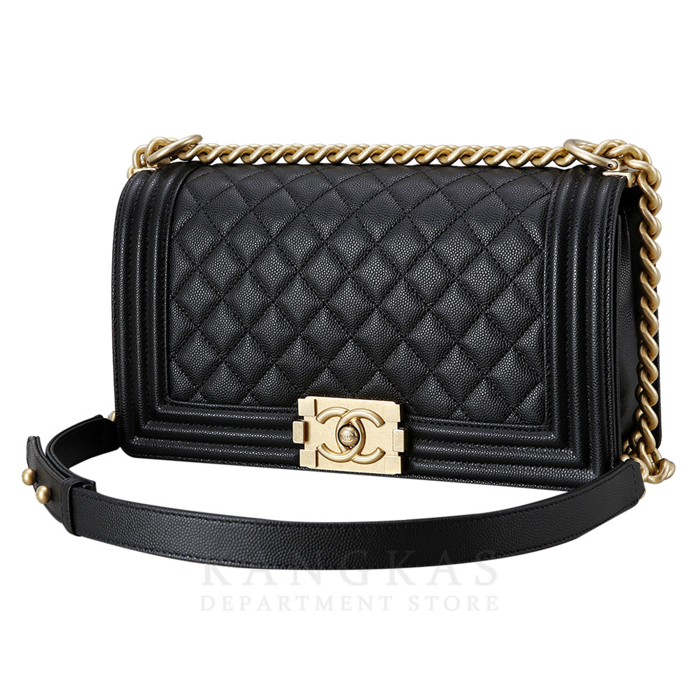 CHANEL(USED)샤넬 보이샤넬 캐비어 미듐