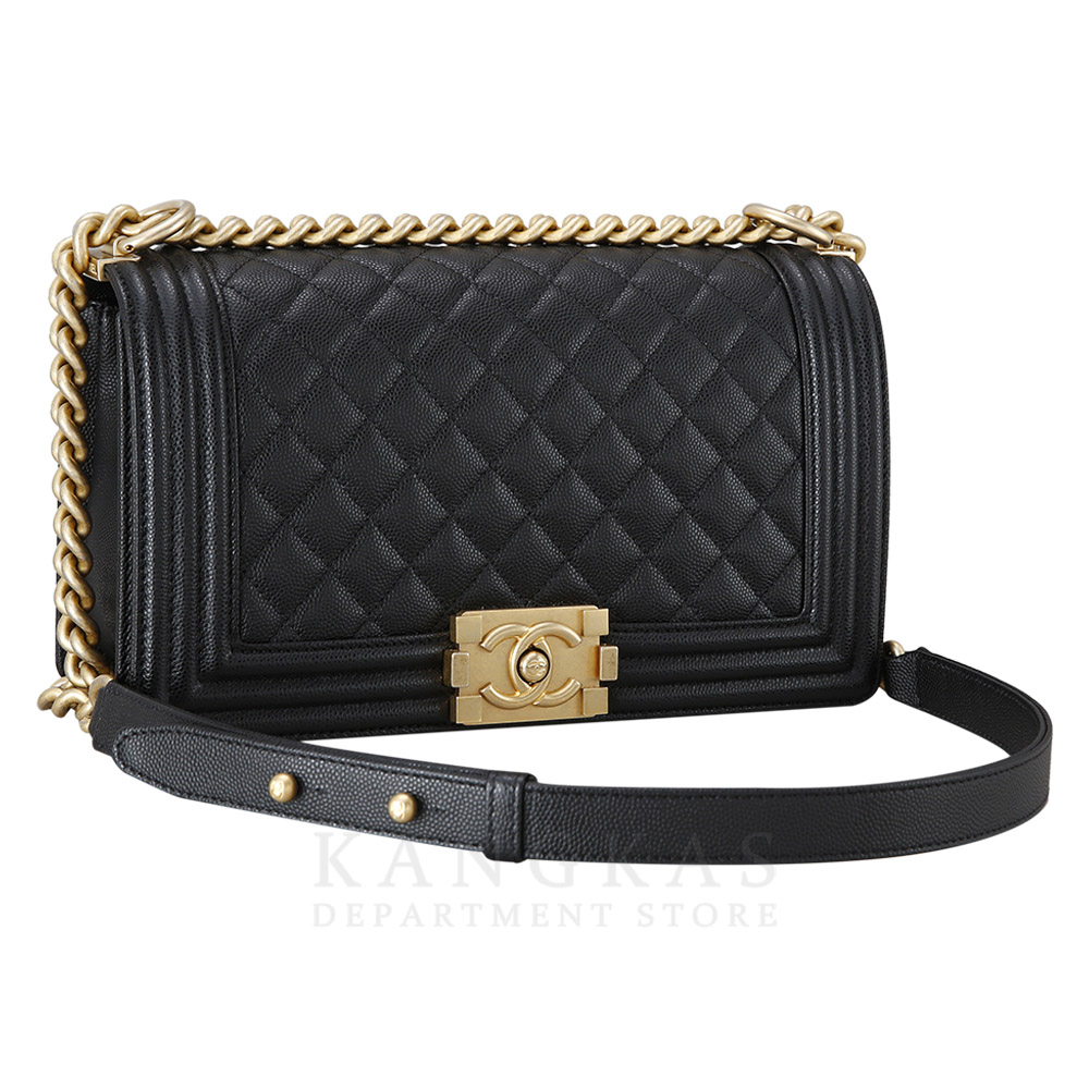 CHANEL(USED)샤넬 보이샤넬 캐비어 미듐