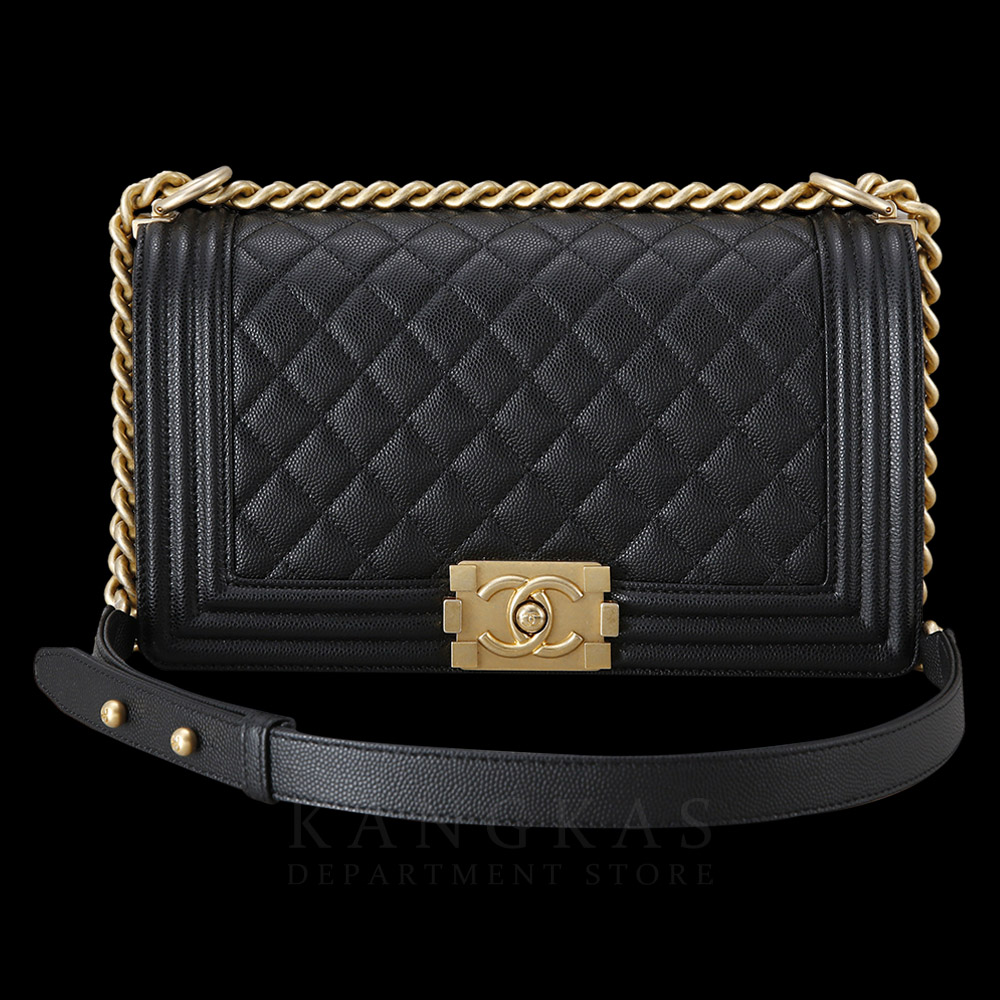 CHANEL(USED)샤넬 보이샤넬 캐비어 미듐