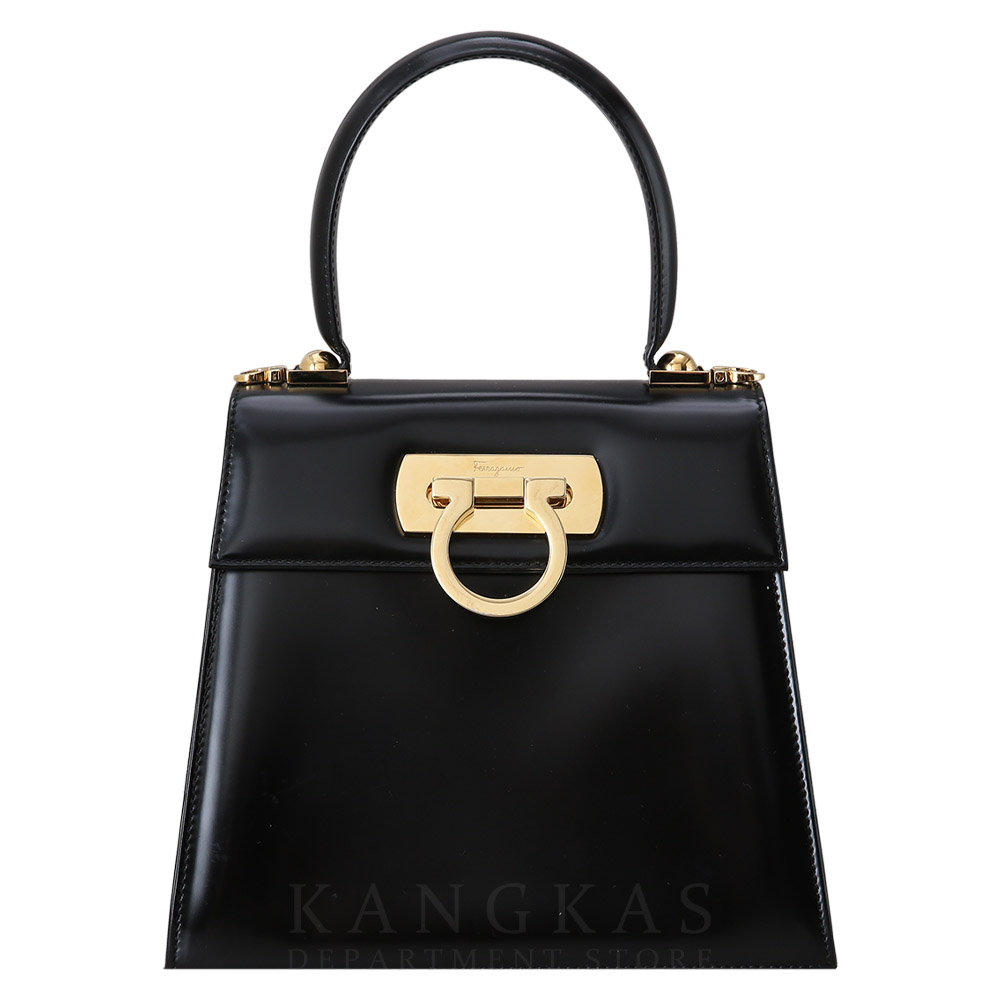 FERRAGAMO(USED)페레가모 켈리 탑 핸들백