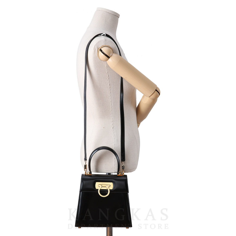 FERRAGAMO(USED)페레가모 켈리 탑 핸들백