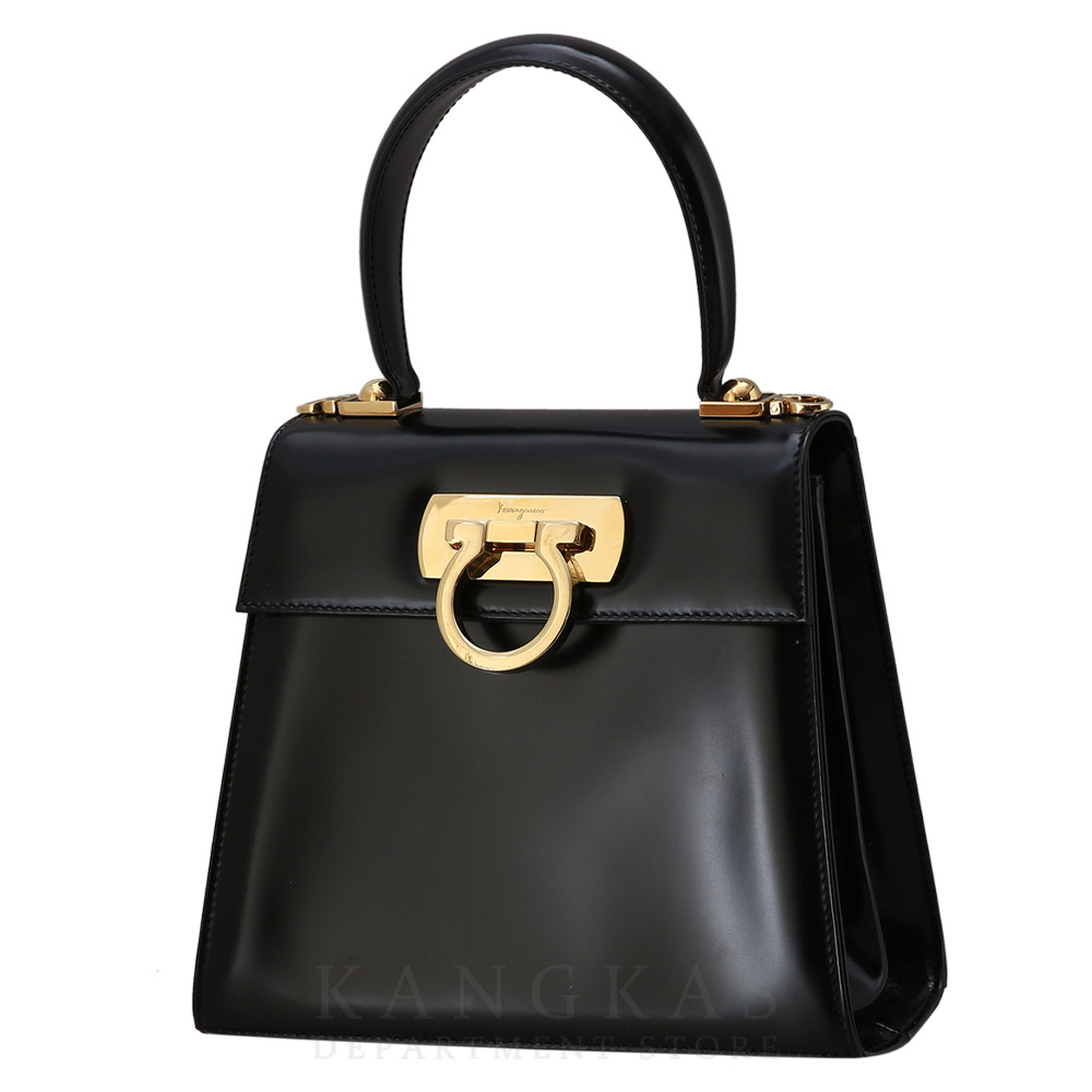 FERRAGAMO(USED)페레가모 켈리 탑 핸들백