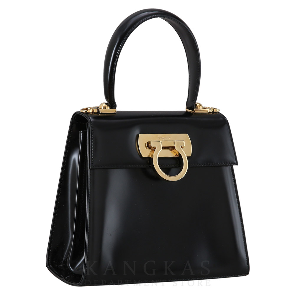 FERRAGAMO(USED)페레가모 켈리 탑 핸들백