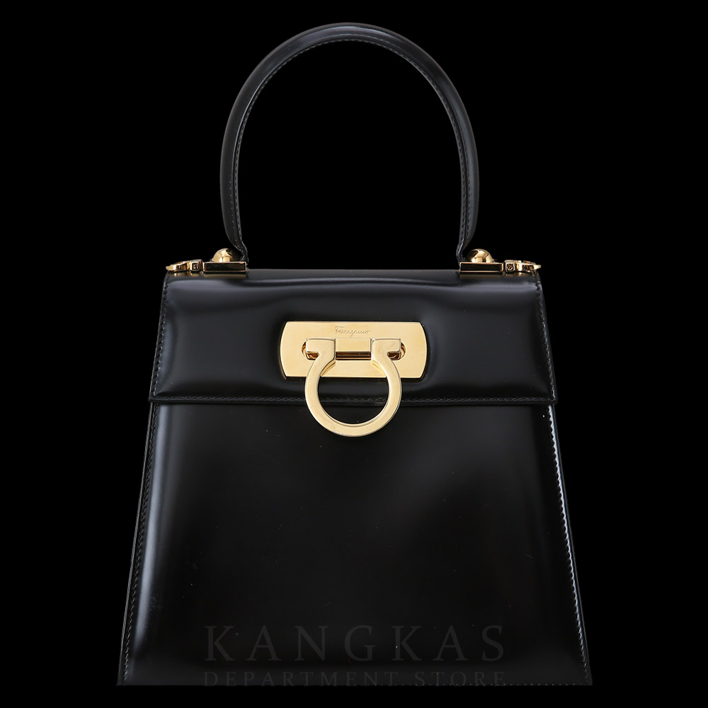 FERRAGAMO(USED)페레가모 켈리 탑 핸들백
