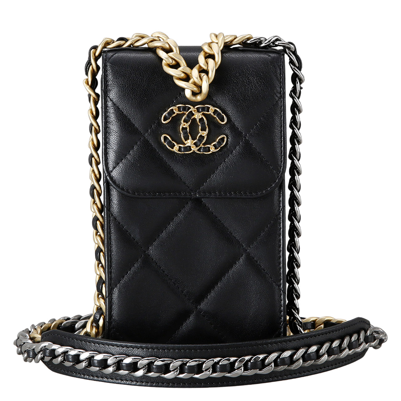 CHANEL(USED)K샤넬 19 폰 케이스 체인백