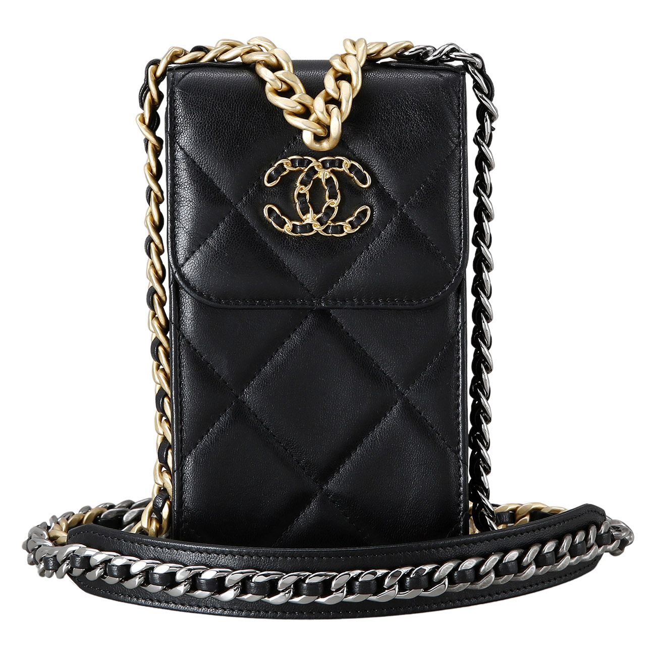 CHANEL(USED)K샤넬 19 폰 케이스 체인백