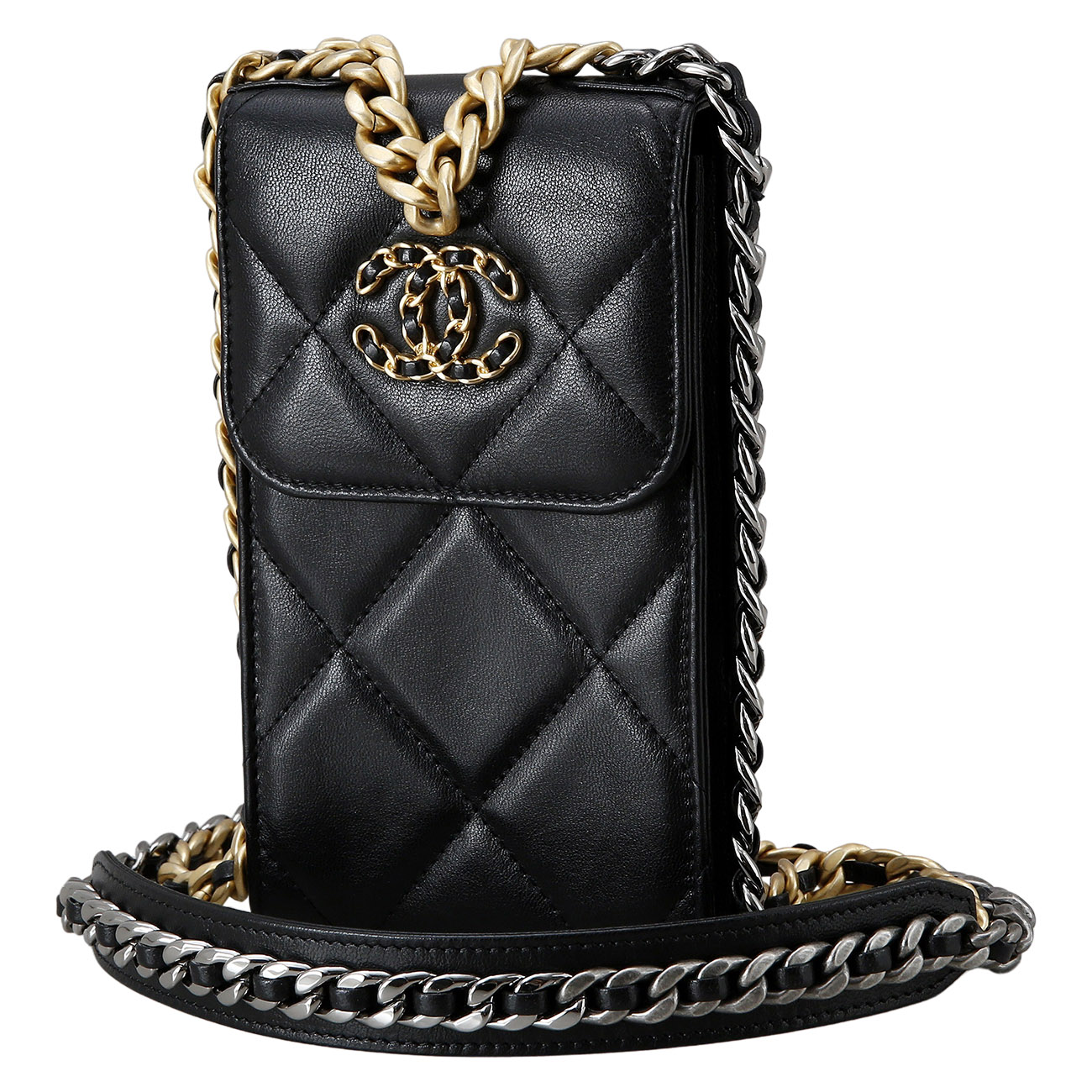 CHANEL(USED)K샤넬 19 폰 케이스 체인백