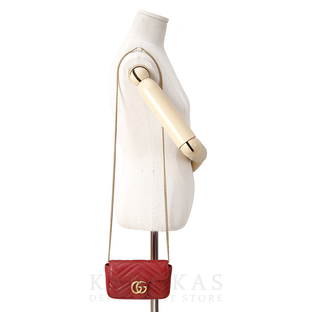 GUCCI(USED)구찌 476433 GG마몽 마틀라세 수퍼미니 체인백