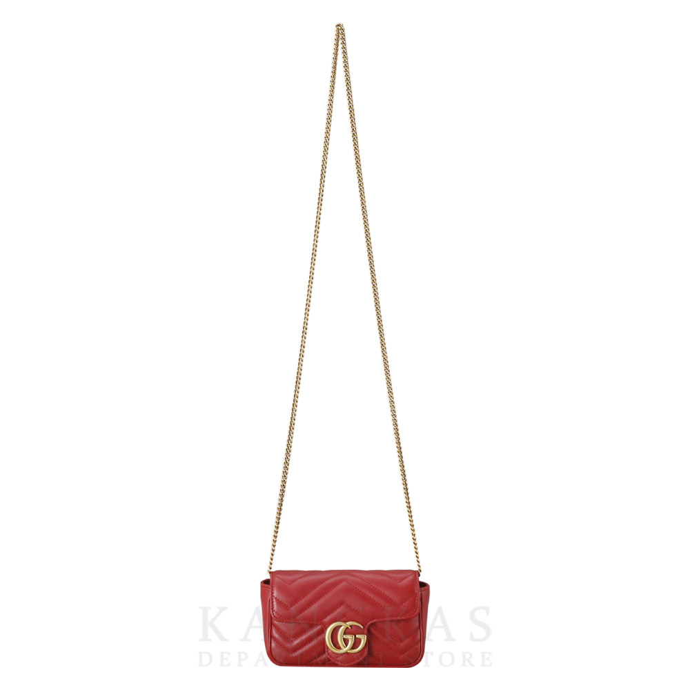 GUCCI(USED)구찌 476433 GG마몽 마틀라세 수퍼미니 체인백