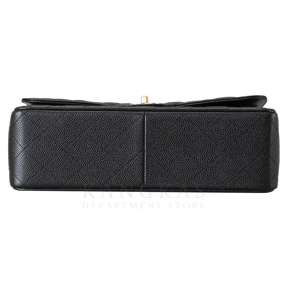 CHANEL(USED)샤넬 클래식 캐비어 점보 블랙 금장
