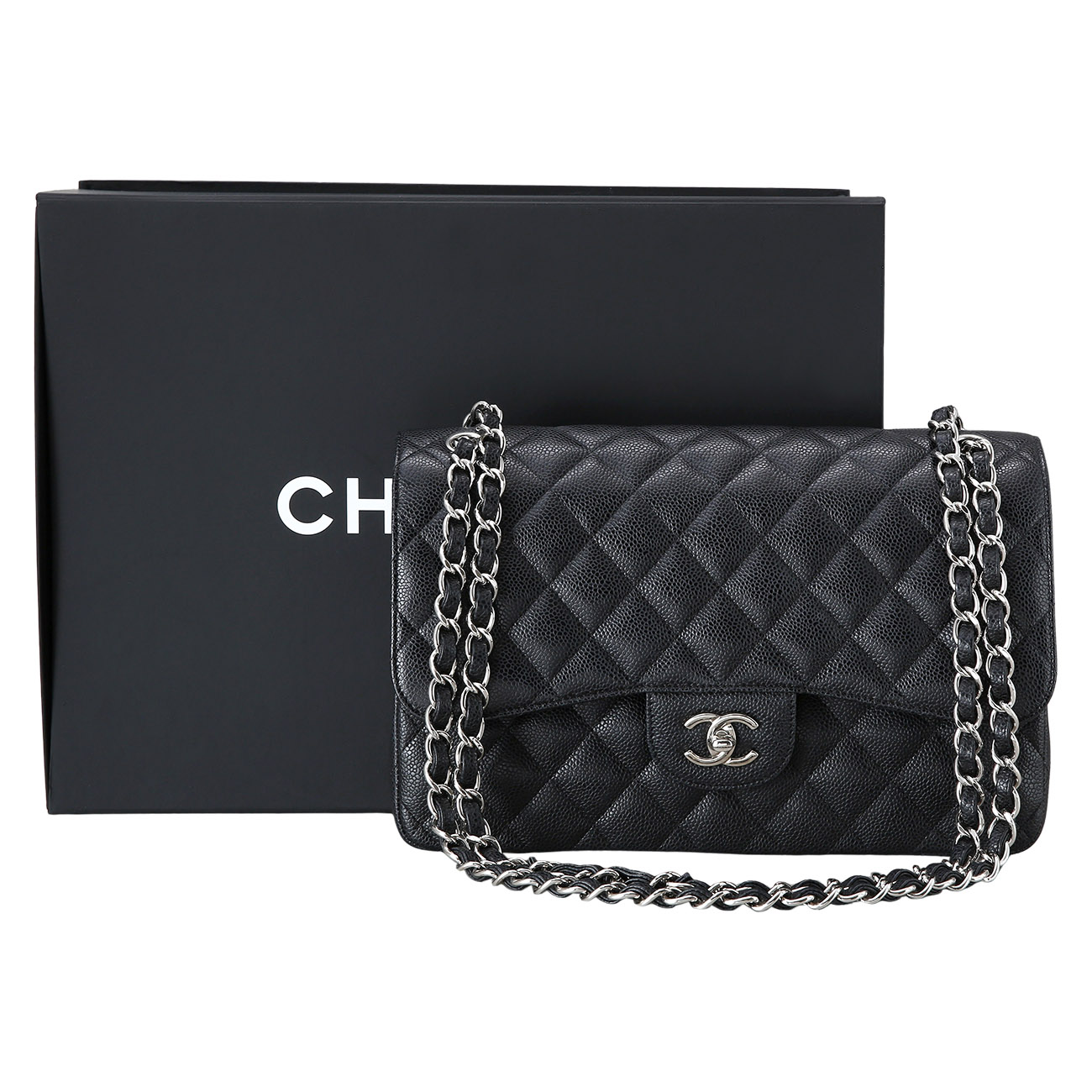 CHANEL(USED)샤넬 캐비어 클래식 라지 플랩백