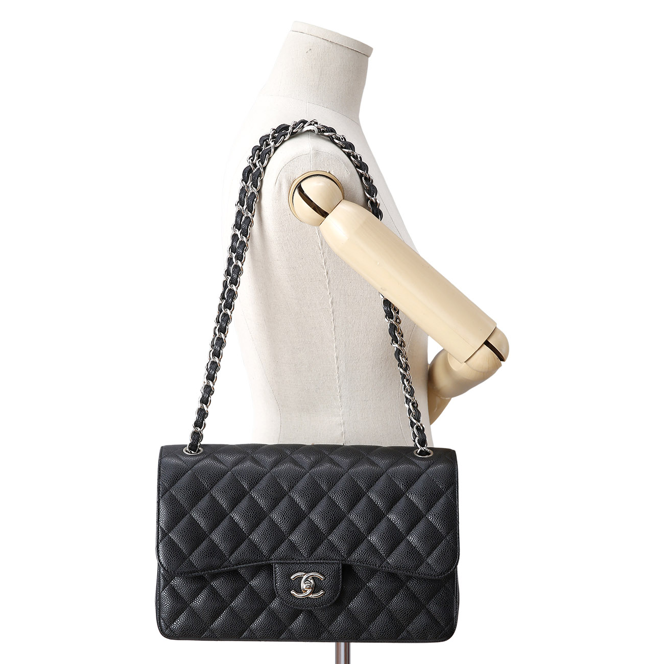 CHANEL(USED)샤넬 캐비어 클래식 라지 플랩백