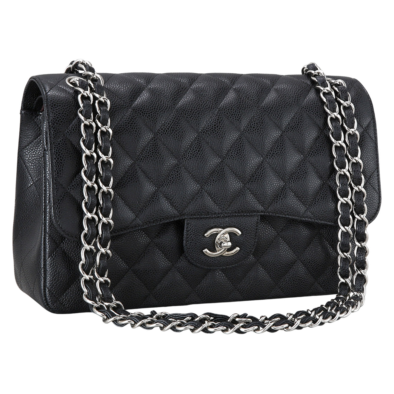 CHANEL(USED)샤넬 캐비어 클래식 라지 플랩백