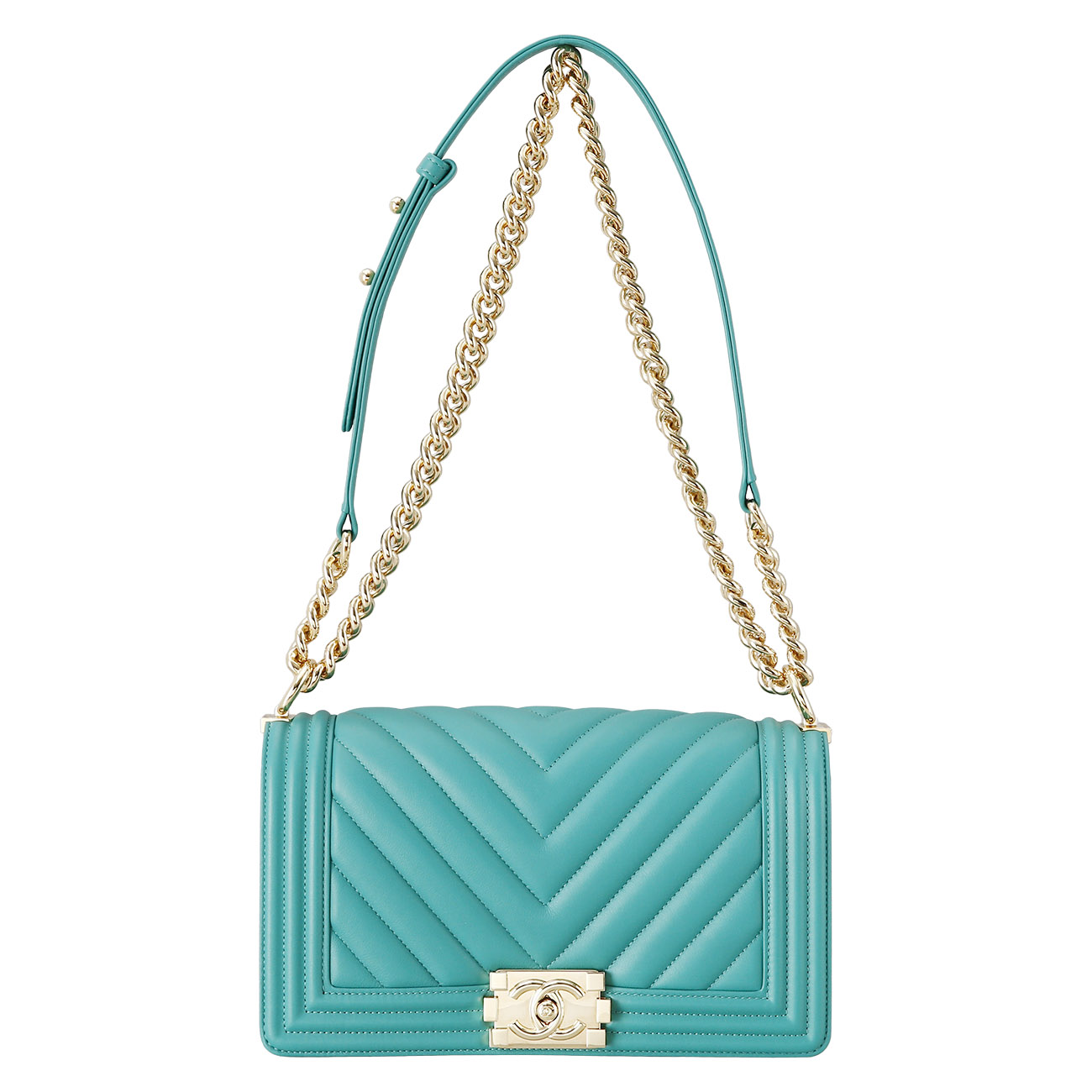CHANEL(USED)샤넬 보이샤넬 쉐브론 램스킨 미듐