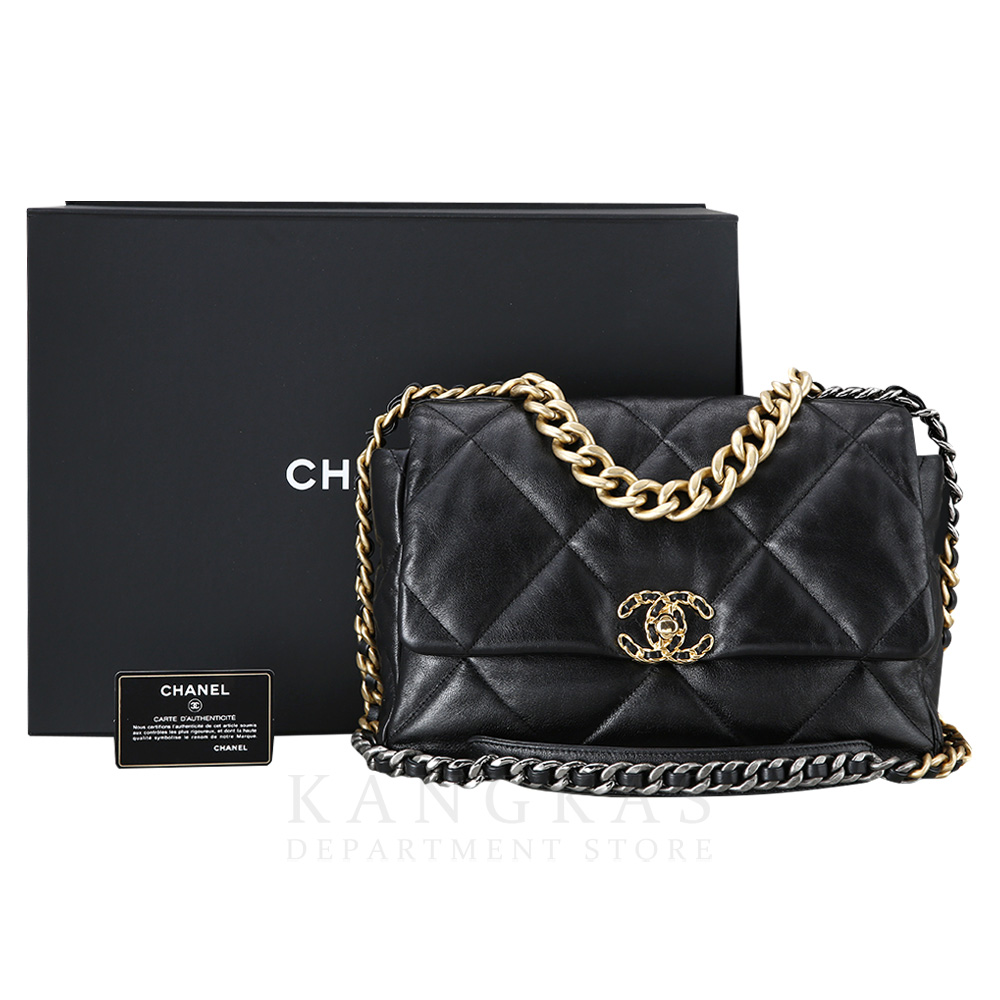 CHANEL(USED)샤넬 19백 라지 블랙