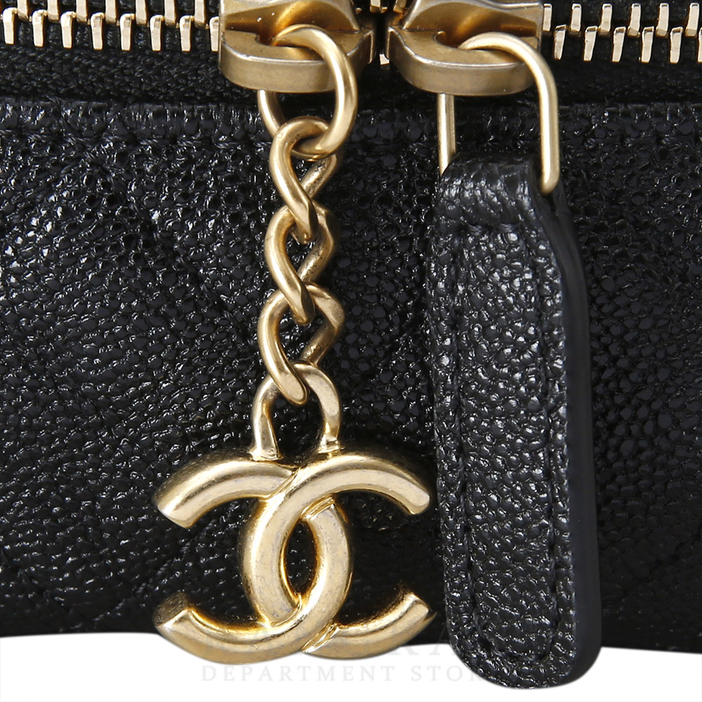 CHANEL(USED)샤넬 캐비어 베니티 미티 탑 핸들 체인백