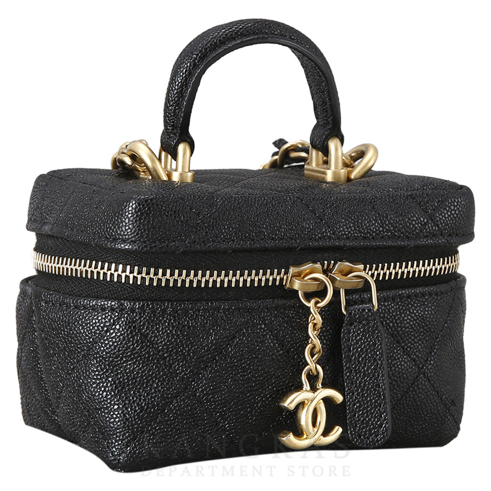 CHANEL(USED)샤넬 캐비어 베니티 미티 탑 핸들 체인백