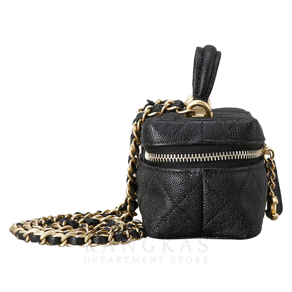 CHANEL(USED)샤넬 캐비어 베니티 미티 탑 핸들 체인백