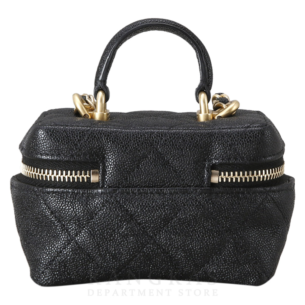 CHANEL(USED)샤넬 캐비어 베니티 미티 탑 핸들 체인백