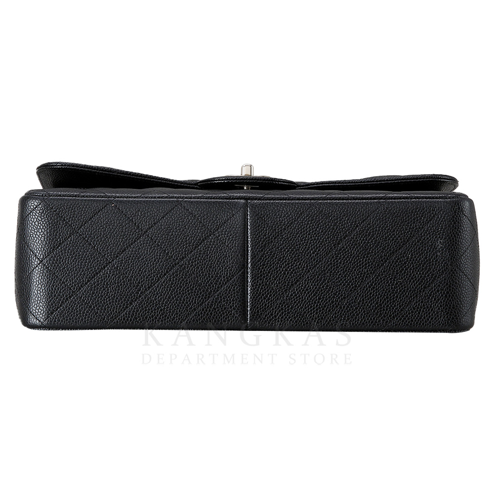 CHANEL(USED)샤넬 클래식 캐비어 점보 블랙 은장