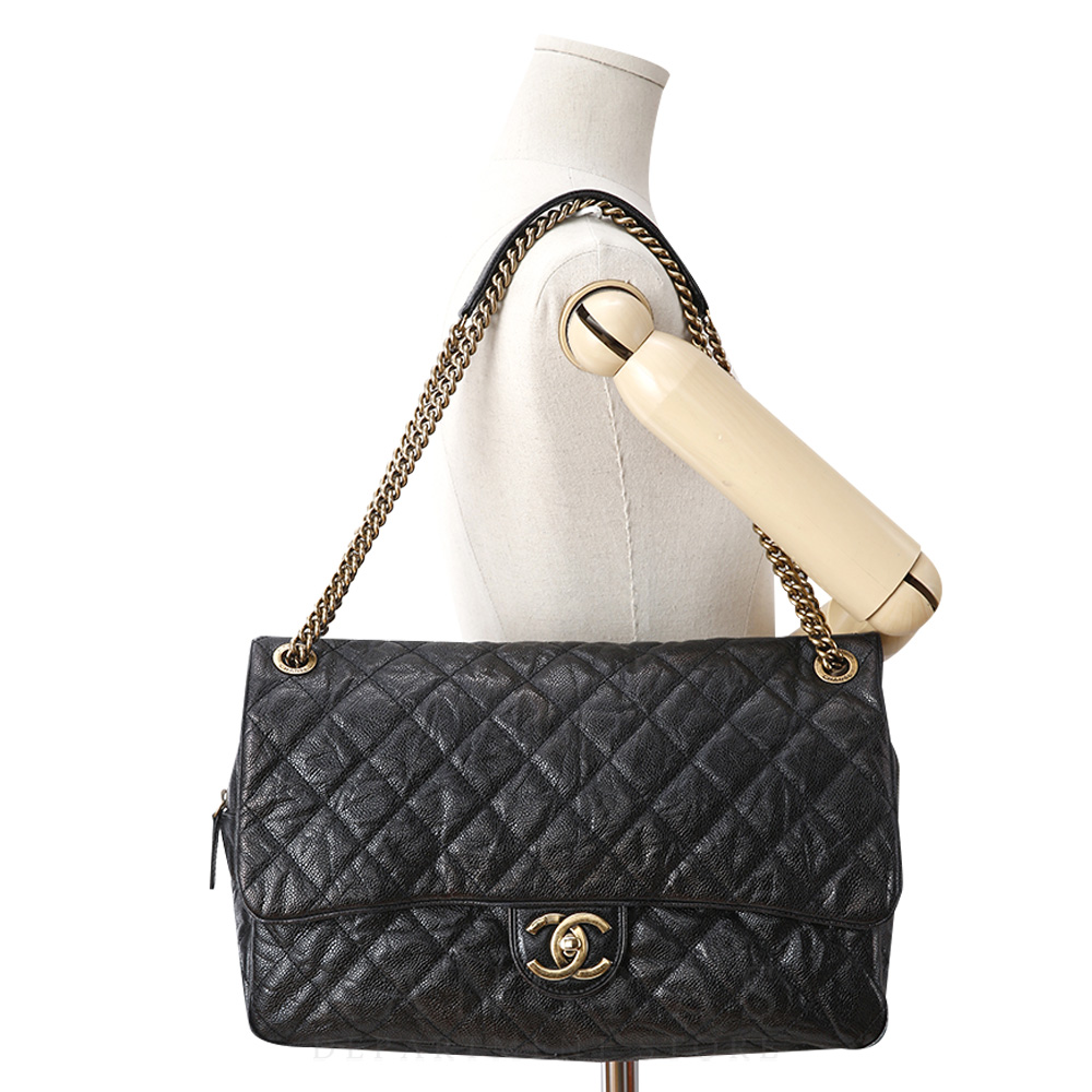 CHANEL(USED)샤넬 시즌 캐비어 점보 체인백