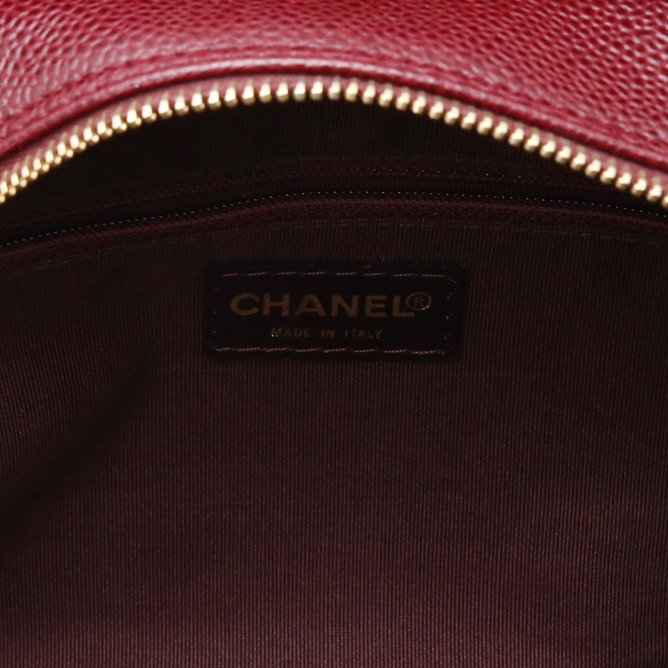 CHANEL(USED)샤넬 캐비어 미니 정방백 버건디