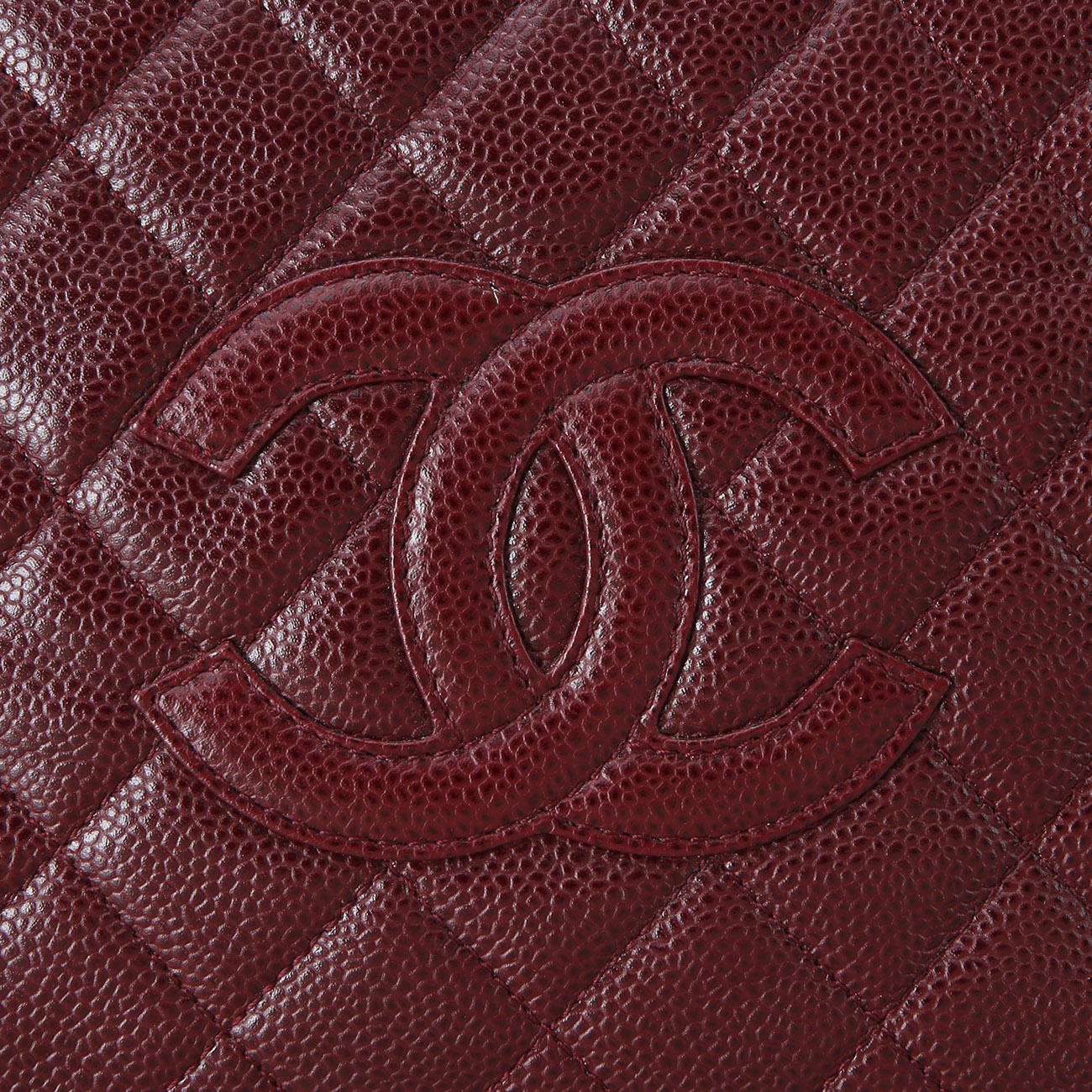 CHANEL(USED)샤넬 캐비어 미니 정방백 버건디