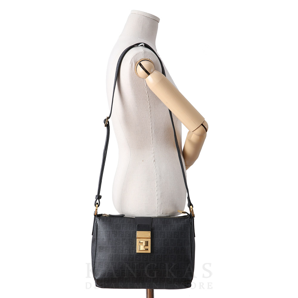 FENDI(USED)펜디 8BT193 FF로고 크로스백 블랙