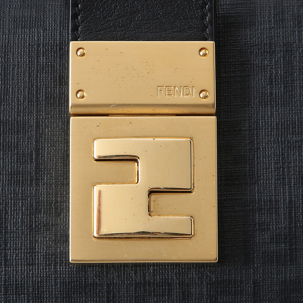 FENDI(USED)펜디 8BT193 FF로고 크로스백 블랙