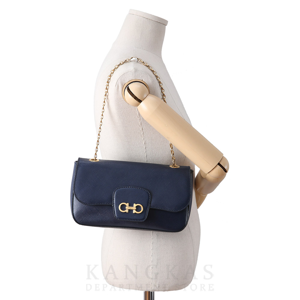 FERRAGAMO(USED)페레가모 간치니 체인 숄더 백