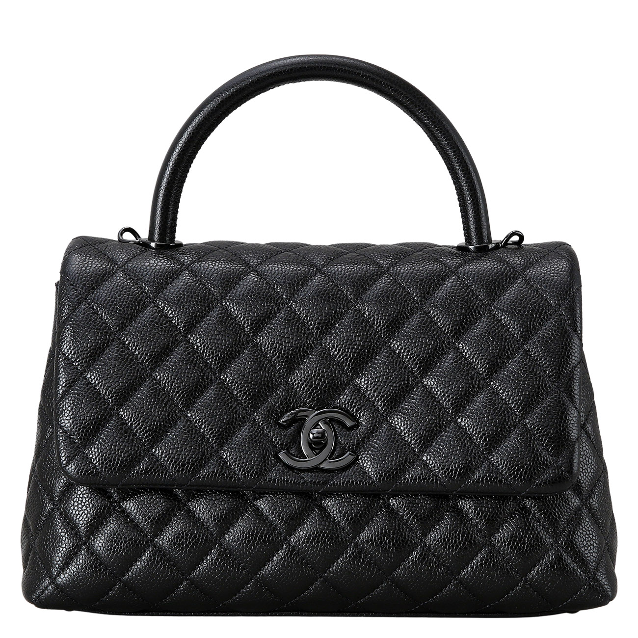 CHANEL(USED)샤넬 쏘블랙 코코핸들 미듐