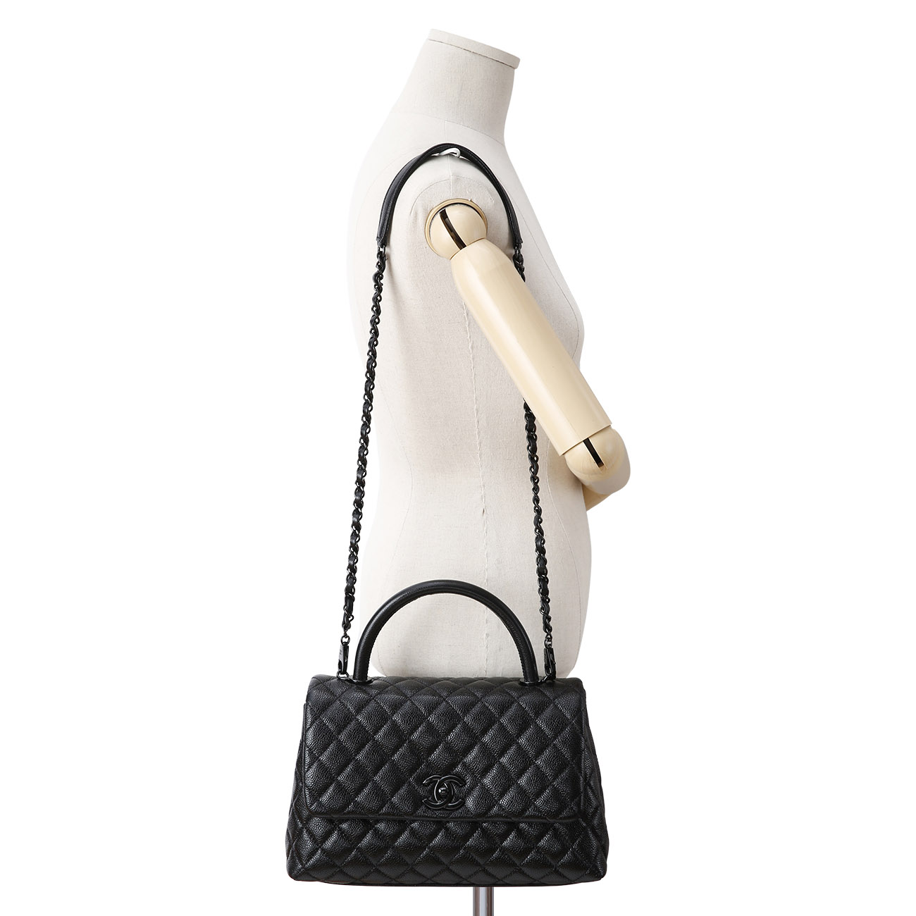 CHANEL(USED)샤넬 쏘블랙 코코핸들 미듐