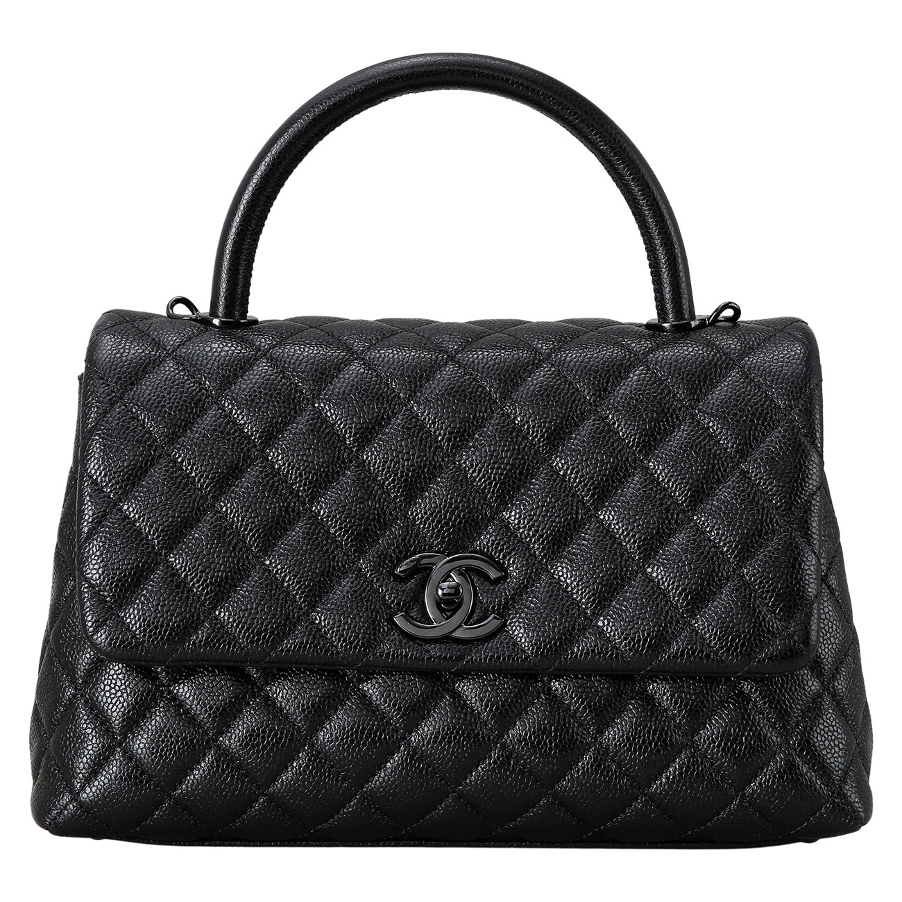 CHANEL(USED)샤넬 쏘블랙 코코핸들 미듐