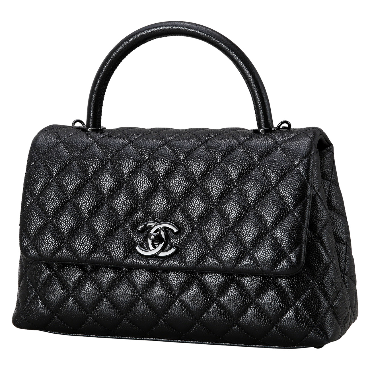 CHANEL(USED)샤넬 쏘블랙 코코핸들 미듐