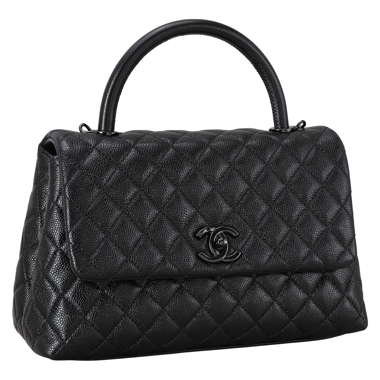 CHANEL(USED)샤넬 쏘블랙 코코핸들 미듐