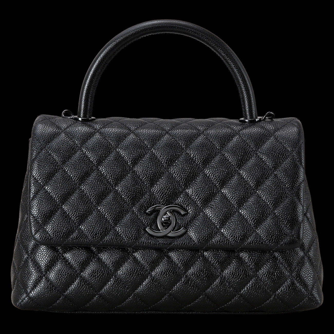 CHANEL(USED)샤넬 쏘블랙 코코핸들 미듐