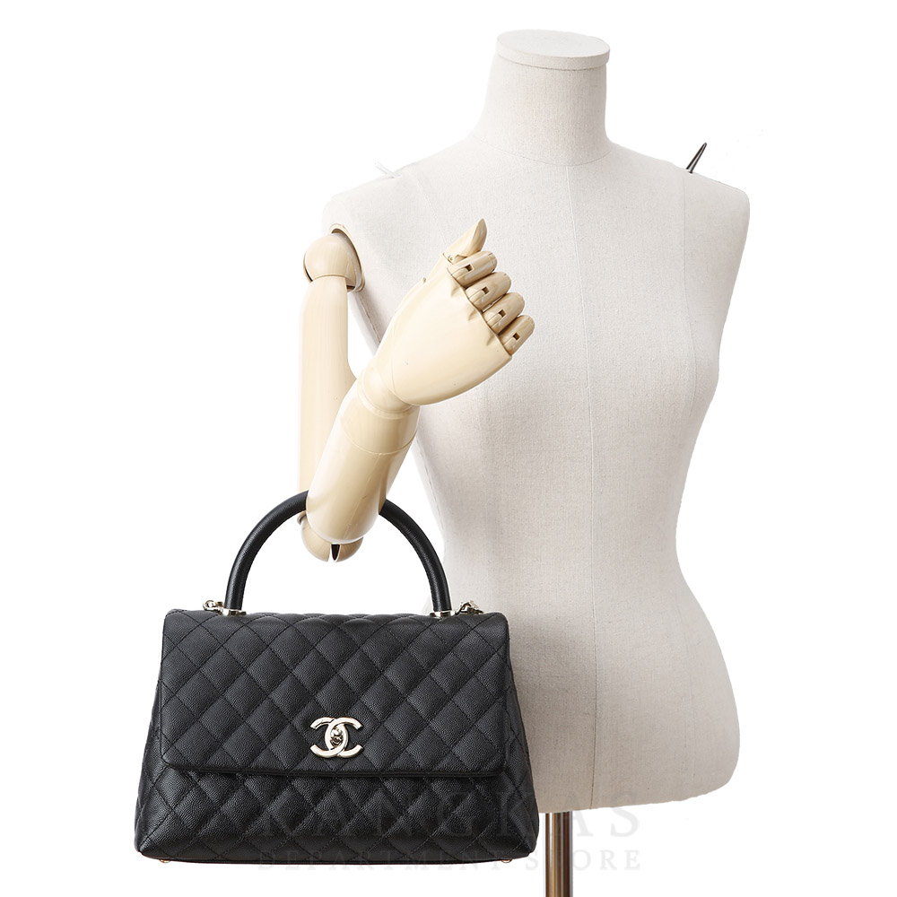 CHANEL(USED)샤넬 캐비어 코코핸들 미듐