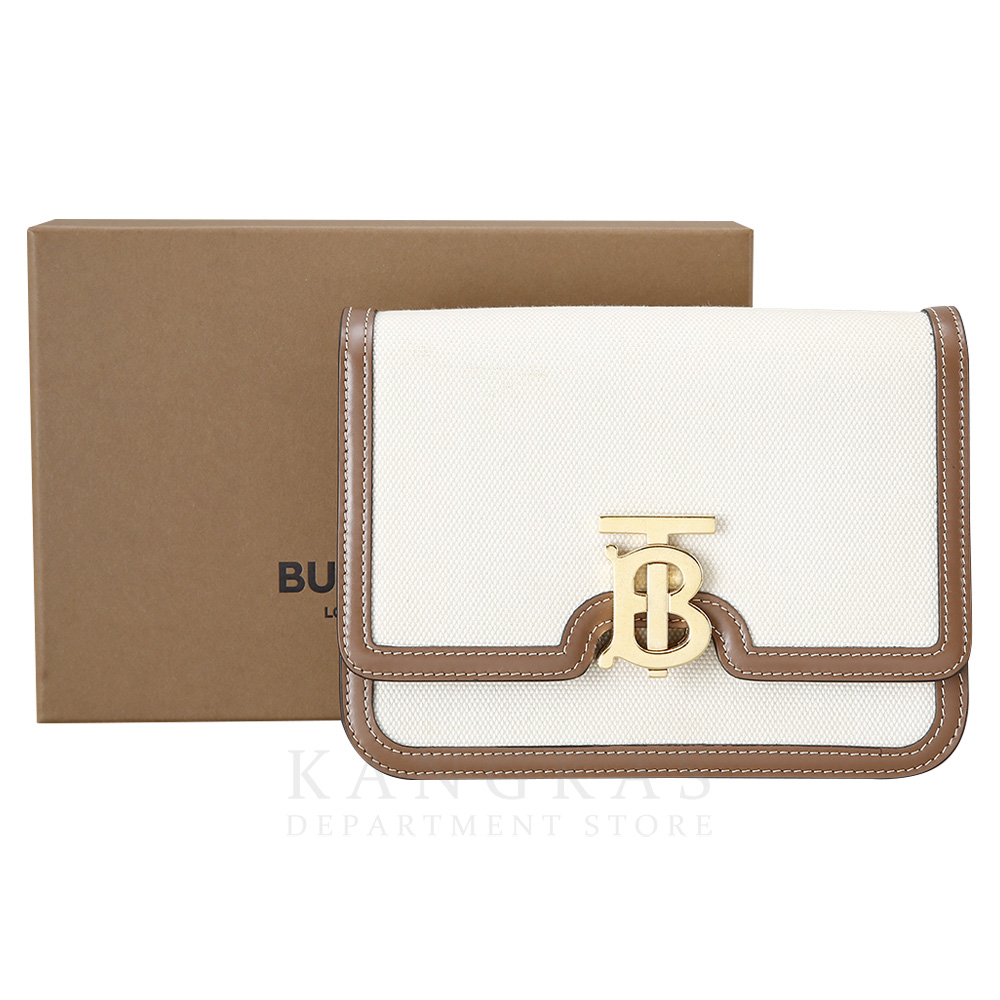 BURBERRY(USED)버버리 캔버스 레더 스몰 TB 백
