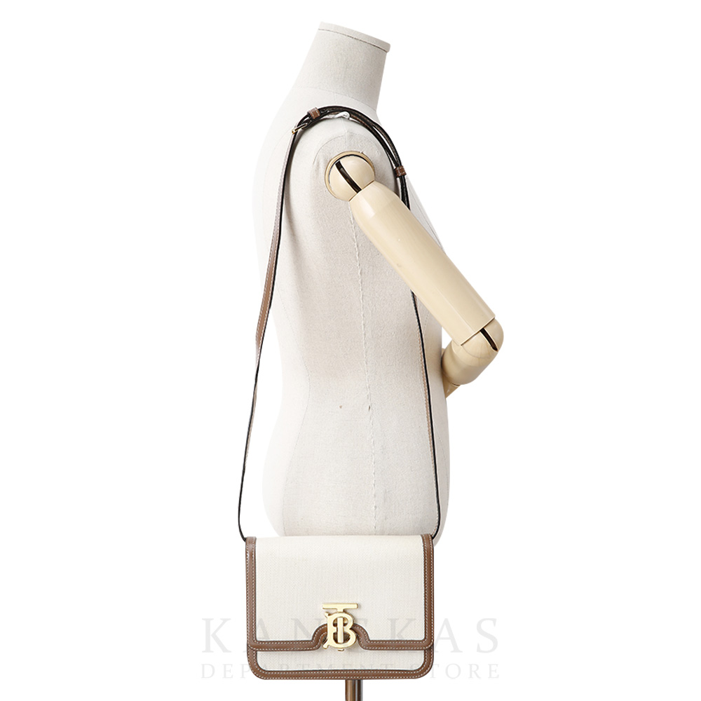 BURBERRY(USED)버버리 캔버스 레더 스몰 TB 백