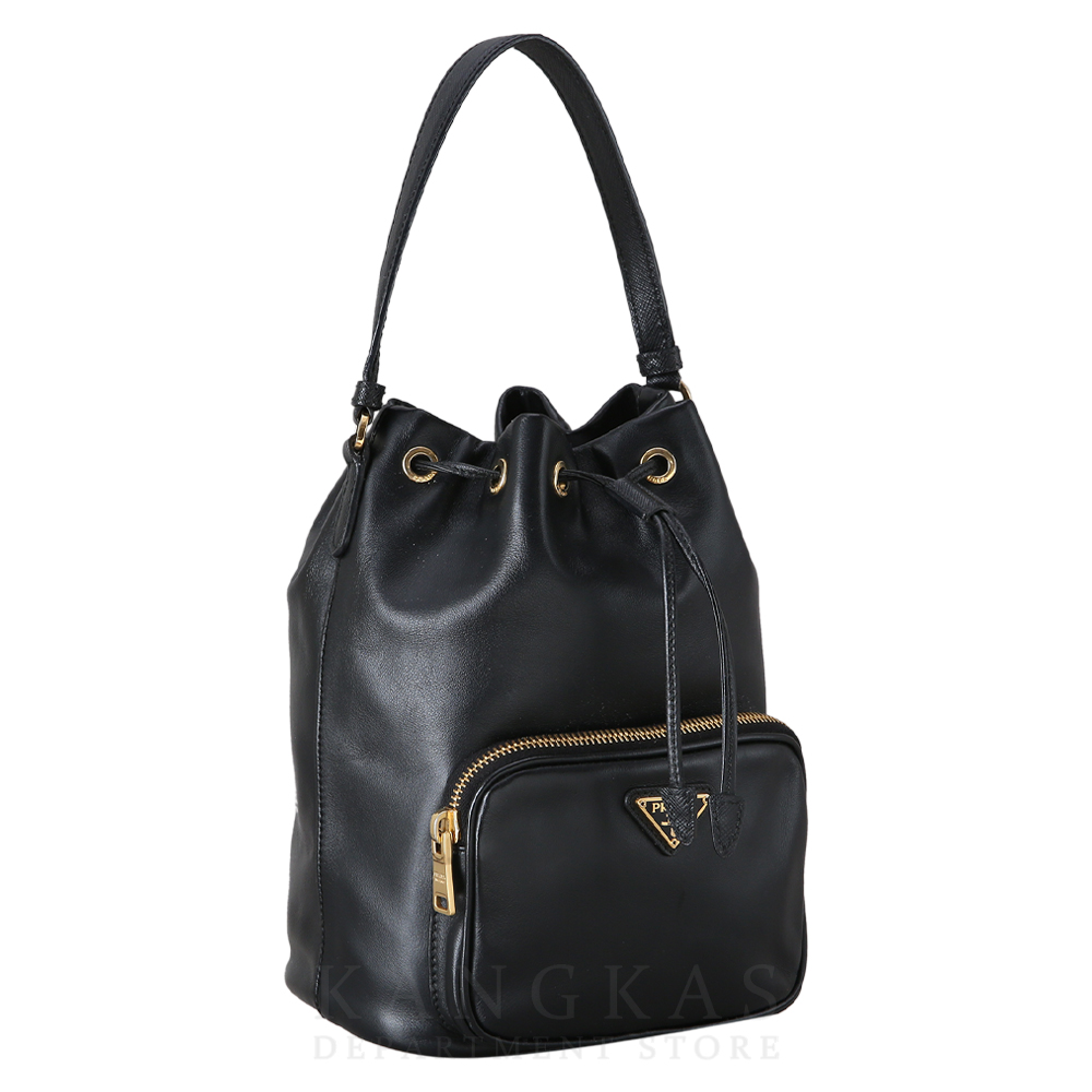 PRADA(USED)프라다 1BH038 레더 버킷백