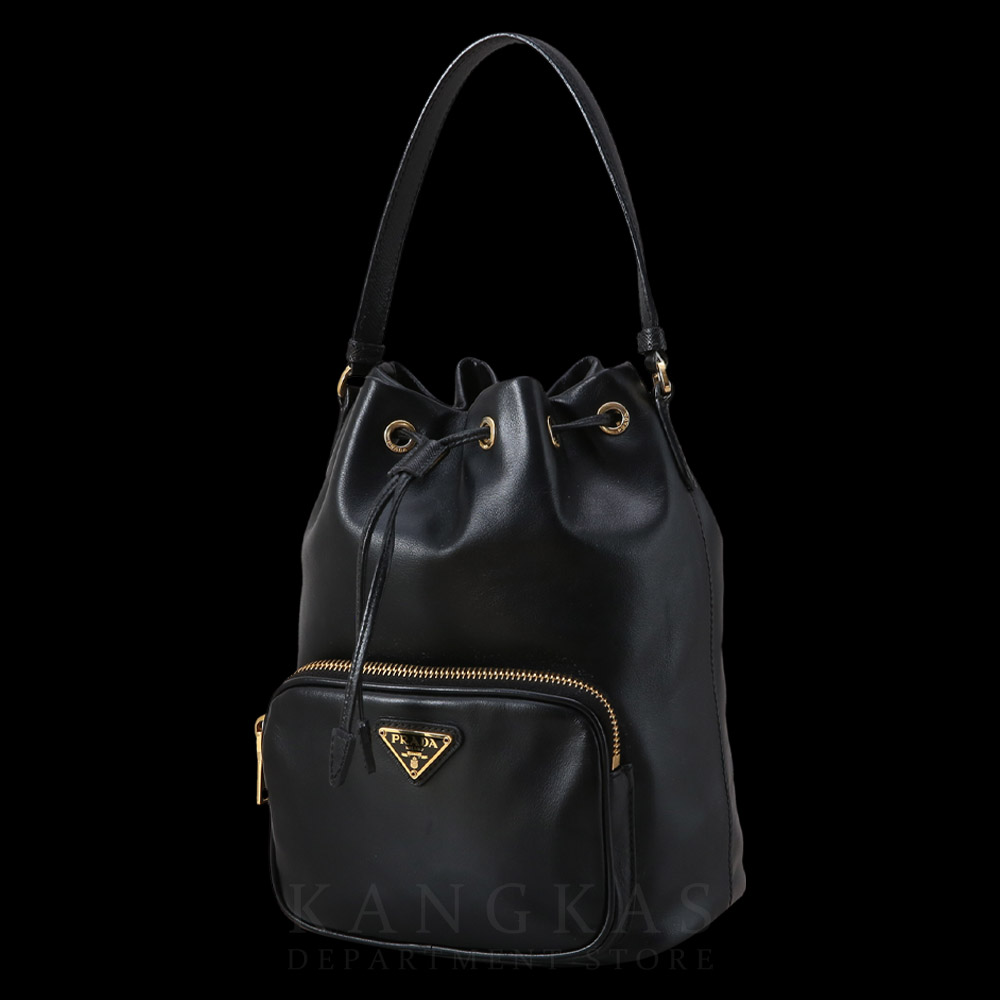 PRADA(USED)프라다 1BH038 레더 버킷백