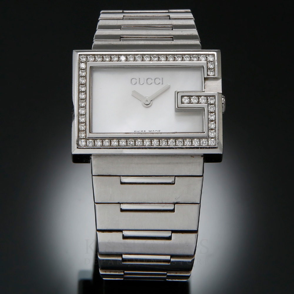 GUCCI(USED)구찌 G로고 스퀘어 스틸 워치 @@@@@