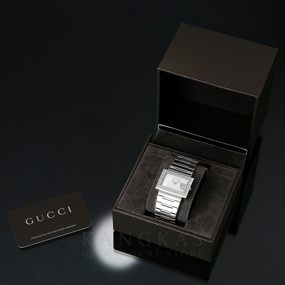 GUCCI(USED)구찌 G로고 스퀘어 스틸 워치 @@@@@