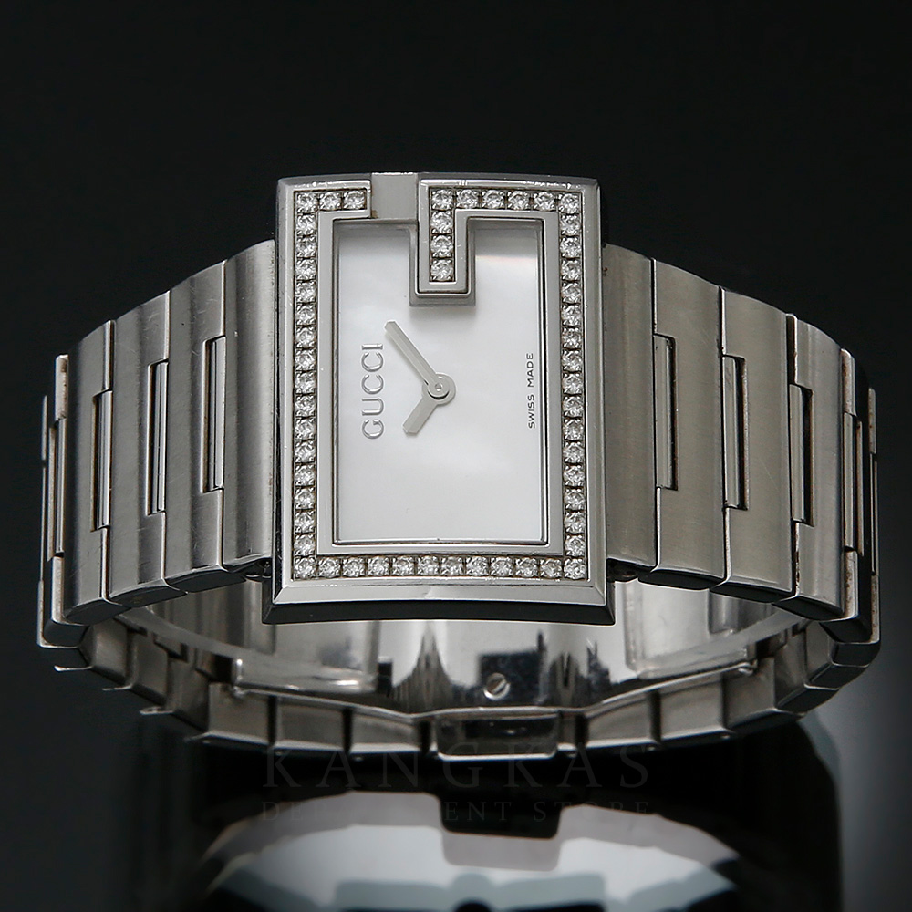 GUCCI(USED)구찌 G로고 스퀘어 스틸 워치 @@@@@