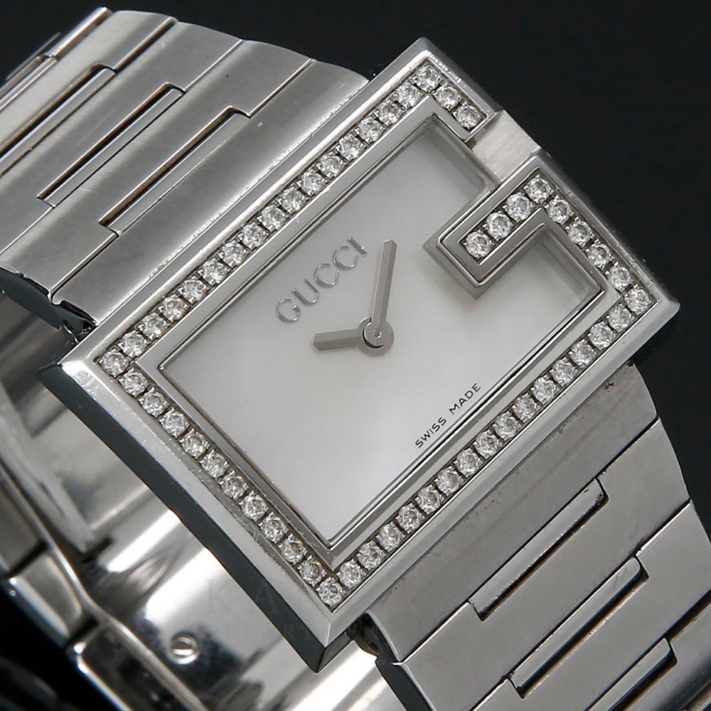 GUCCI(USED)구찌 G로고 스퀘어 스틸 워치 @@@@@