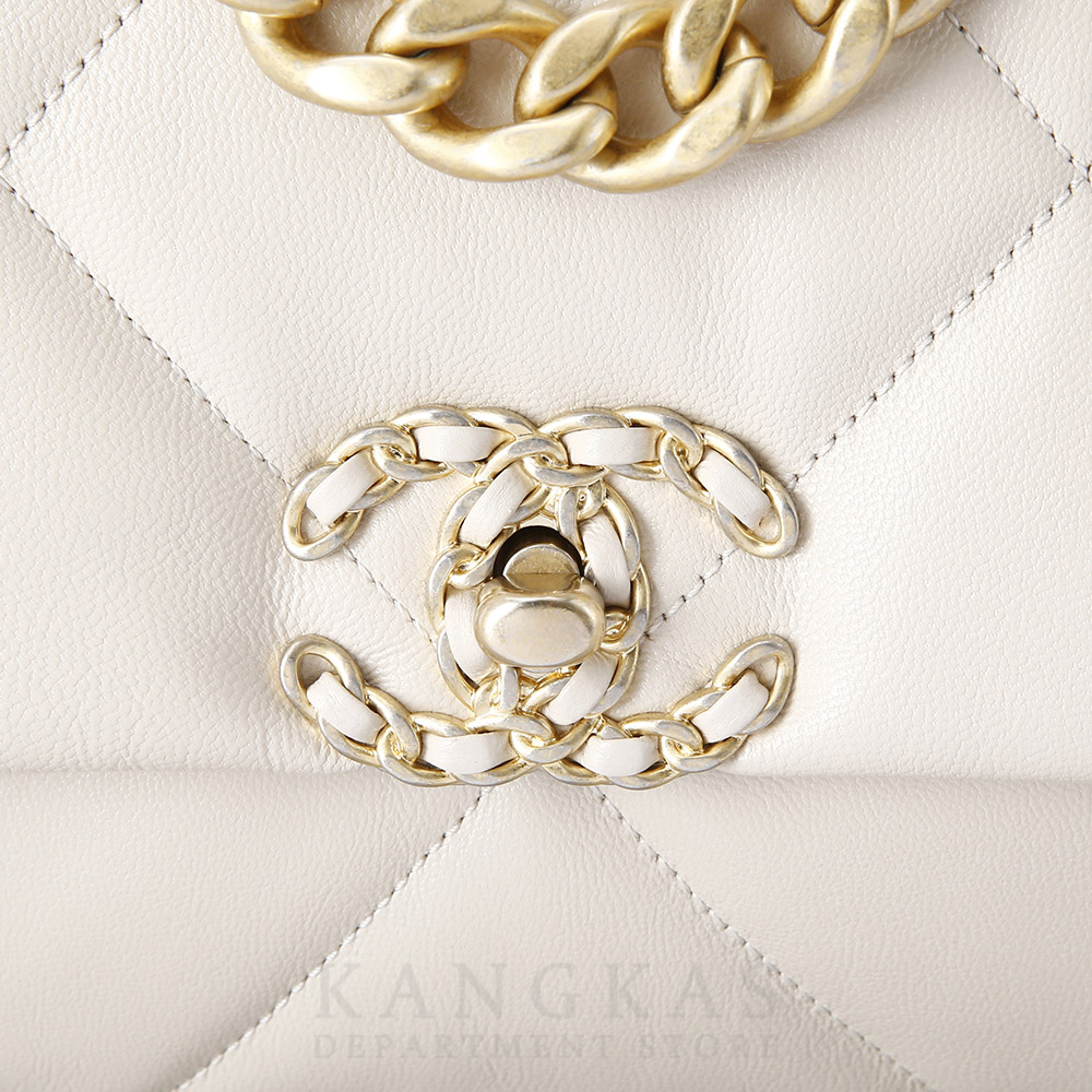 CHANEL(USED)샤넬 19백 미디움 베이지