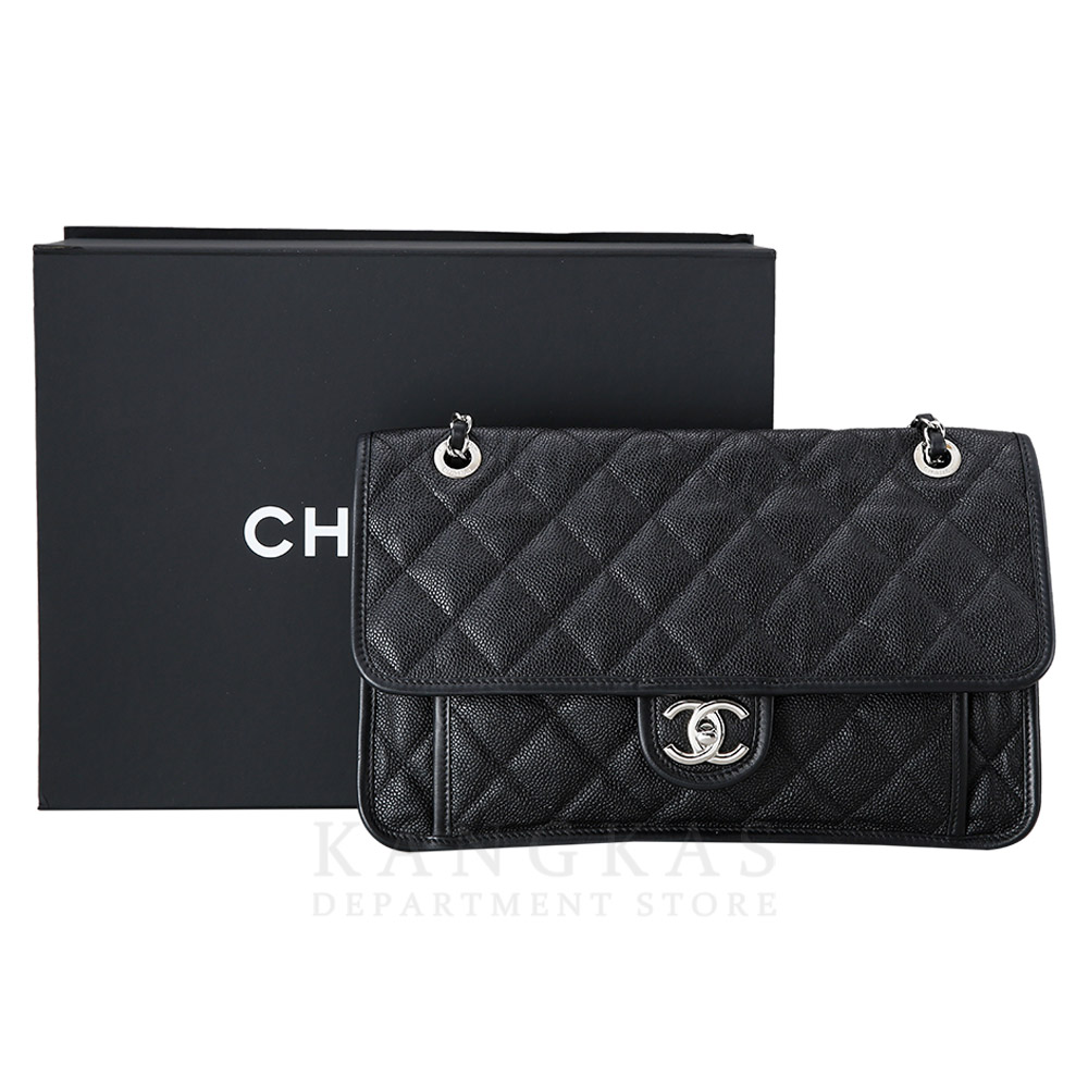 CHANEL(USED)샤넬 시즌 캐비어 체인 플랩백 캉카스백화점