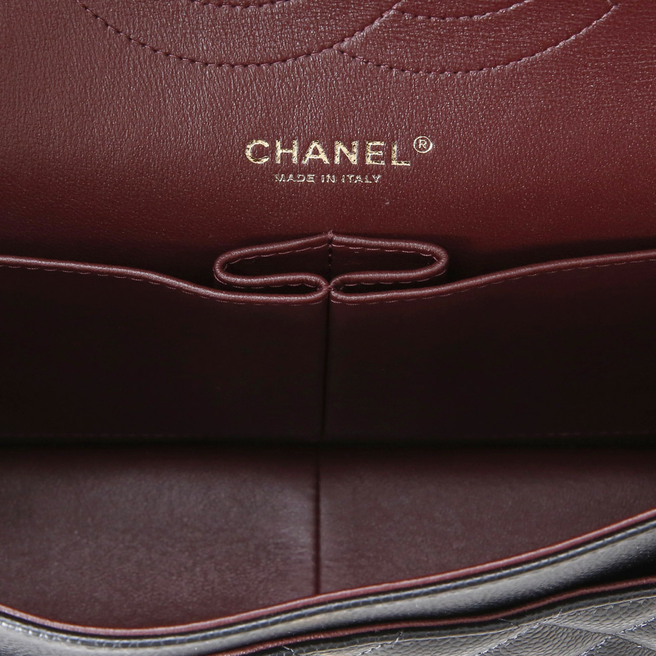 CHANEL(USED)샤넬 클래식 캐비어 점보 블랙 금장