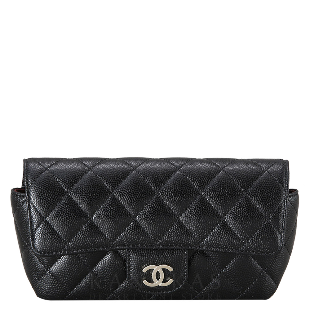 CHANEL(NEW)샤넬 클래식 캐비어 선글라스 케이스 블랙 (새제품) NEW PRODUCT