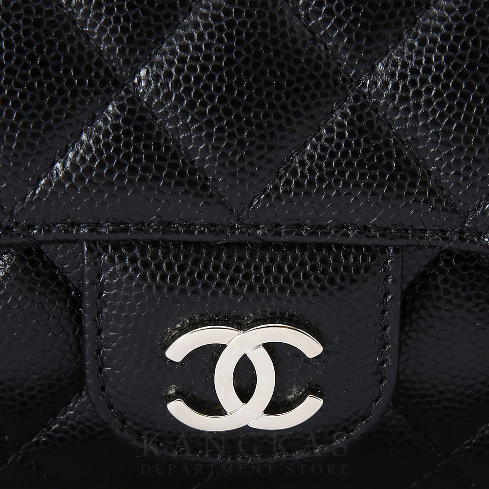 CHANEL(NEW)샤넬 클래식 캐비어 선글라스 케이스 블랙 (새제품) NEW PRODUCT